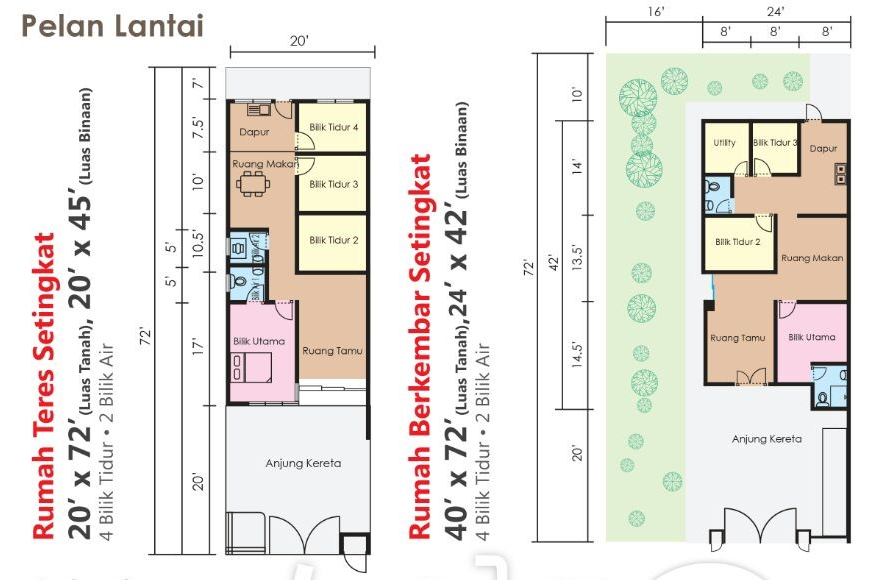 Single Storey Terrace & Single Storey Semi-D